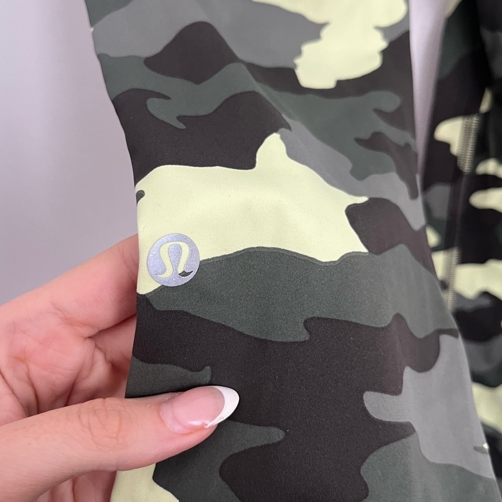 Lululemon Fast and Free Tight 25" Nulux - Heritage 365 Camo Crispin Green - US 4 - Picture 5 of 7